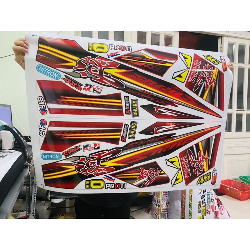 ( Quí khách vui lòng mang ra tiệm cho thợ dán ) Tem Sirius chữ tàu