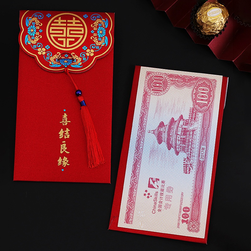Bao lì xì màu đỏ năm mới 2023 chất lượng cao mang may mắn