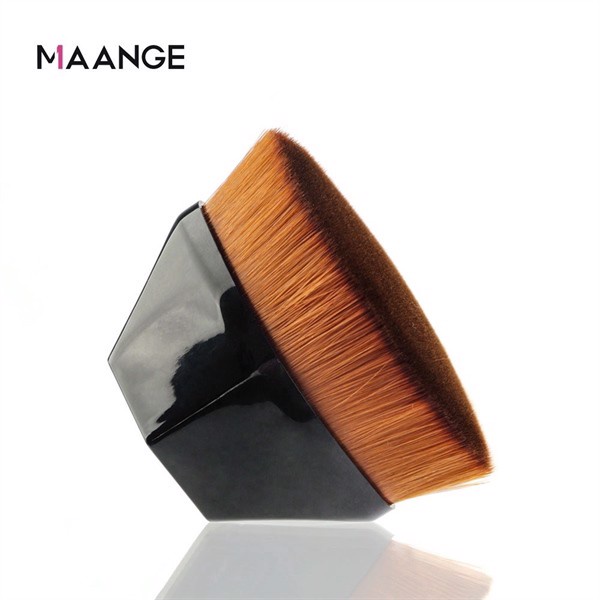 Cọ Tán Kem Nền Chuyên Dụng Cán Dẹp Lông Mịn Mướt MAANGE Nội Địa Trung