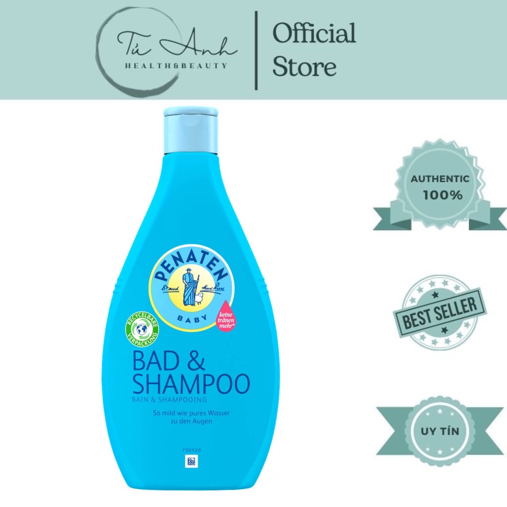 Sữa tắm gội Penaten chống cảm cúm cho bé 400ml - Đức