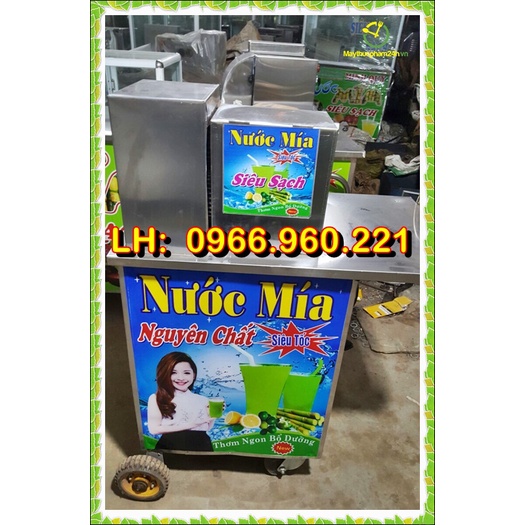 Máy ép nước mía, xe ép mía an toàn, sạch sẽ, có bàn siêu tiện lợi