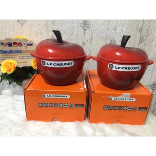 💁‍♀️ NỒI GANG ĐÚC QUẢ TÁO LE CREUSET ĐỎ 18 CM - 2,1 Lit.