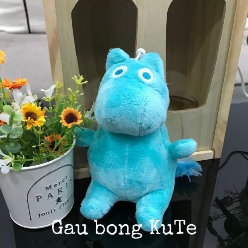 Gấu bông - Hà mã Moomin móc khóa, treo nôi