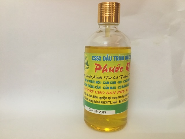 1 Lọ tinh dầu tràm Phước quảng loại 1 thơm nức lọ tròn 100ml