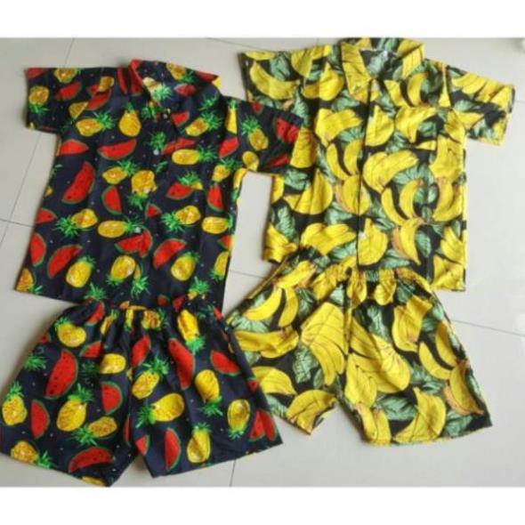 [ Khuyễn Mãi ] Bộ pizama hoa quả đi biển- Áo Đi Biển  - Quần áo hoa quả | BigBuy360 - bigbuy360.vn