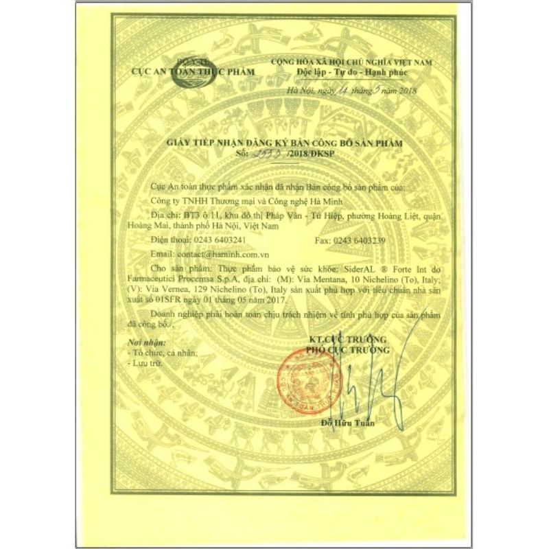 SIDERAL FORTE - Sắt viên công nghệ Sucrosomilal cho phụ nữ mang thai, người trưởng thành, người già, trẻ em từ 7 tuổi