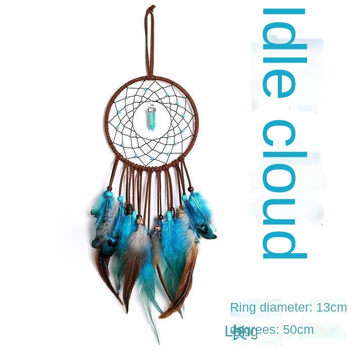 Dreamcatcher Hình Mặt Trăng Ngôi Sao DIY Phong Cách Bắc Âu