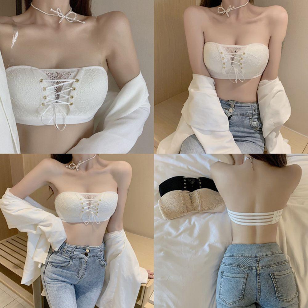 SUMU Áo Lót Nâng Ngực Không Dây Chống Trượt Hở Lưng