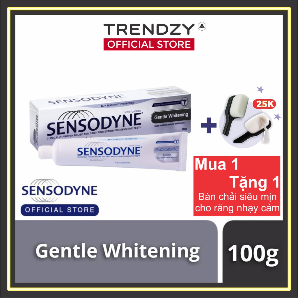 [Freeship + Sale 30%] Kem đánh răng Sensodyne Gentle Whitening 100G - Made in Thailan