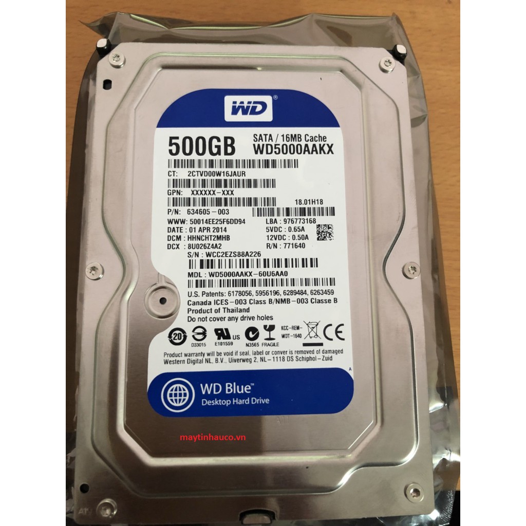 Ổ Cứng ( HDD ) Western Caviar Blue 100GB - 500GB dúng cho Máy tính để bàn Nhập Khẩu