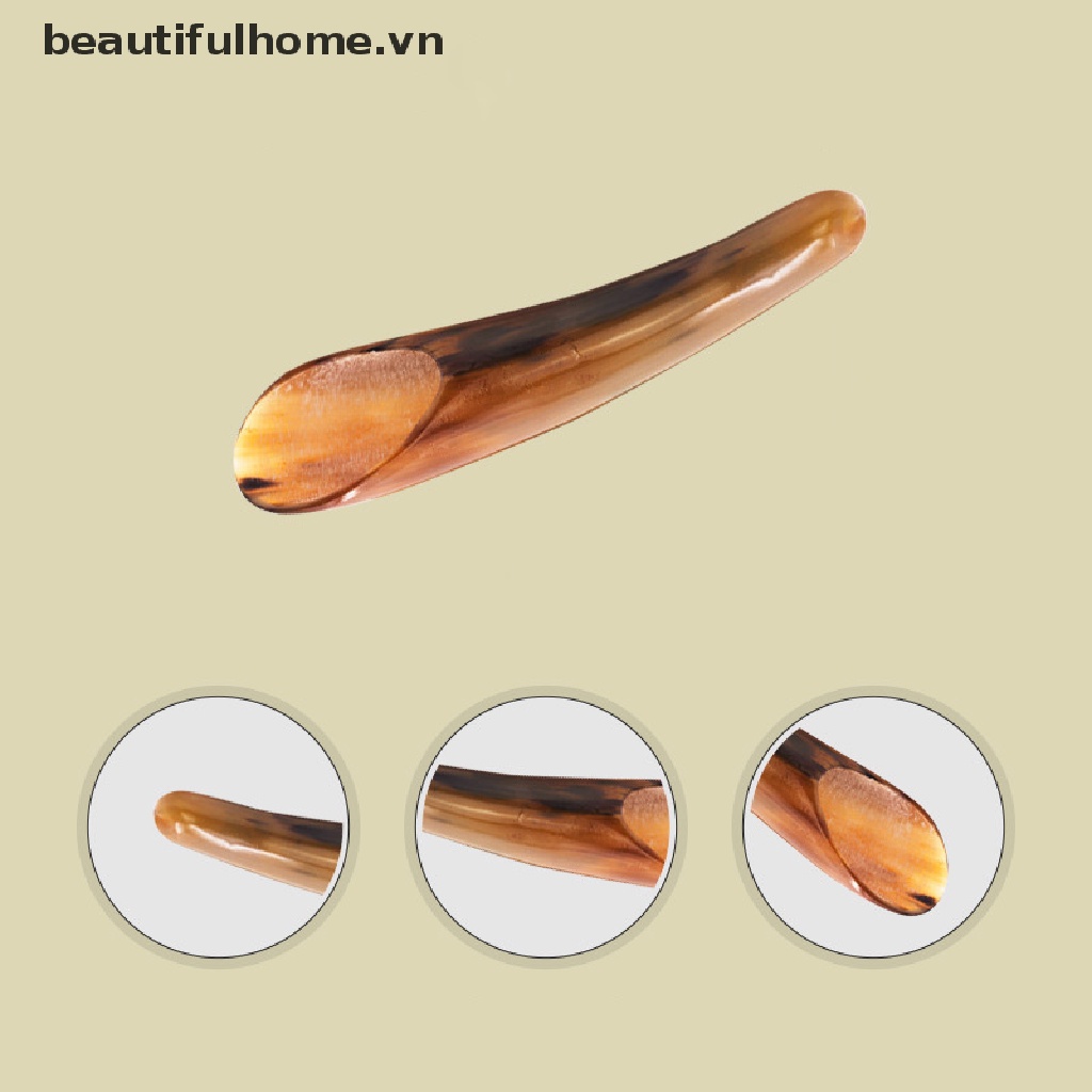 (Hàng Mới Về) Đá Sừng Trâu Tự Nhiên Mát Xa Giảm Căng Thẳng Thuận Tiện