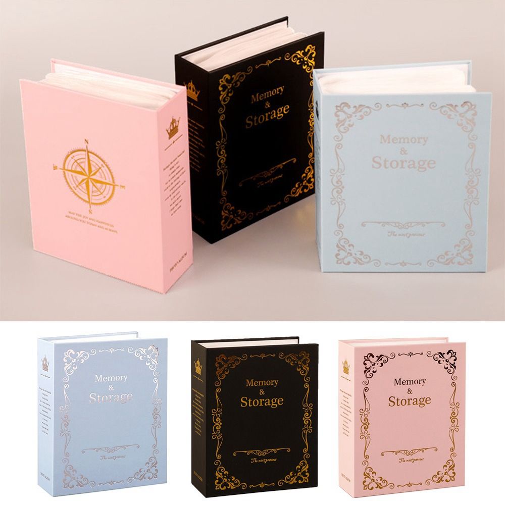 Album ảnh 100 ngăn 6 inch DIY phong cách cổ điển dành cho trẻ em