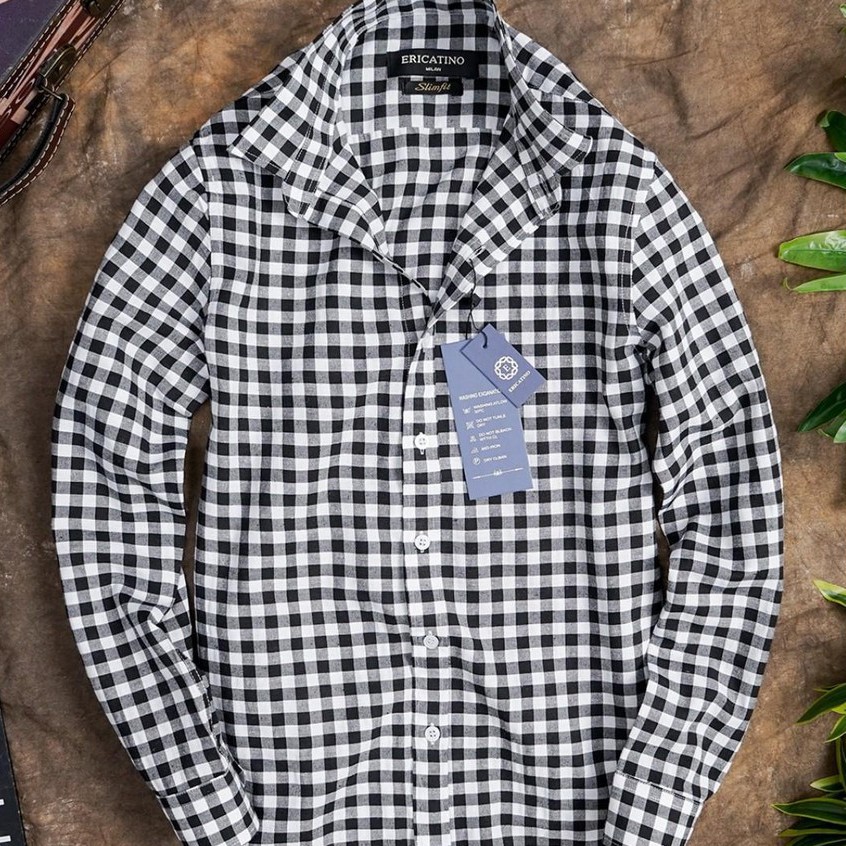 Áo sơ mi nam dài tay gấp hộp Kẻ Ca Rô Vuông cao cấp, chất vải cotton mịn phong cách công sở(SMKV) | BigBuy360 - bigbuy360.vn