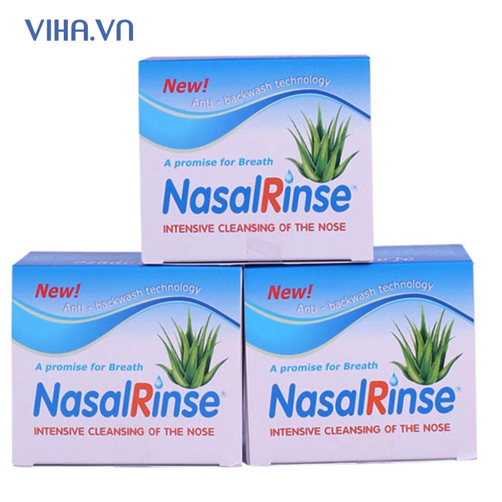 Muối Rửa Mũi Nasal Rinse- Muối Rửa Mũi Nasal Rinse Giúp Rửa Sạch Mũi - Xoang Hộp 25 Gói