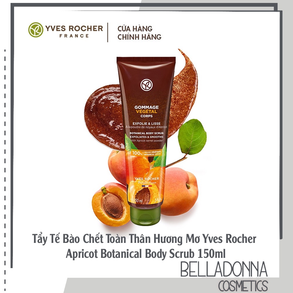 [CHÍNH HÃNG] Tẩy Tế Bào Chết Toàn Thân Hương Mơ Yves Rocher Apricot Botanical Body Scrub 150ml