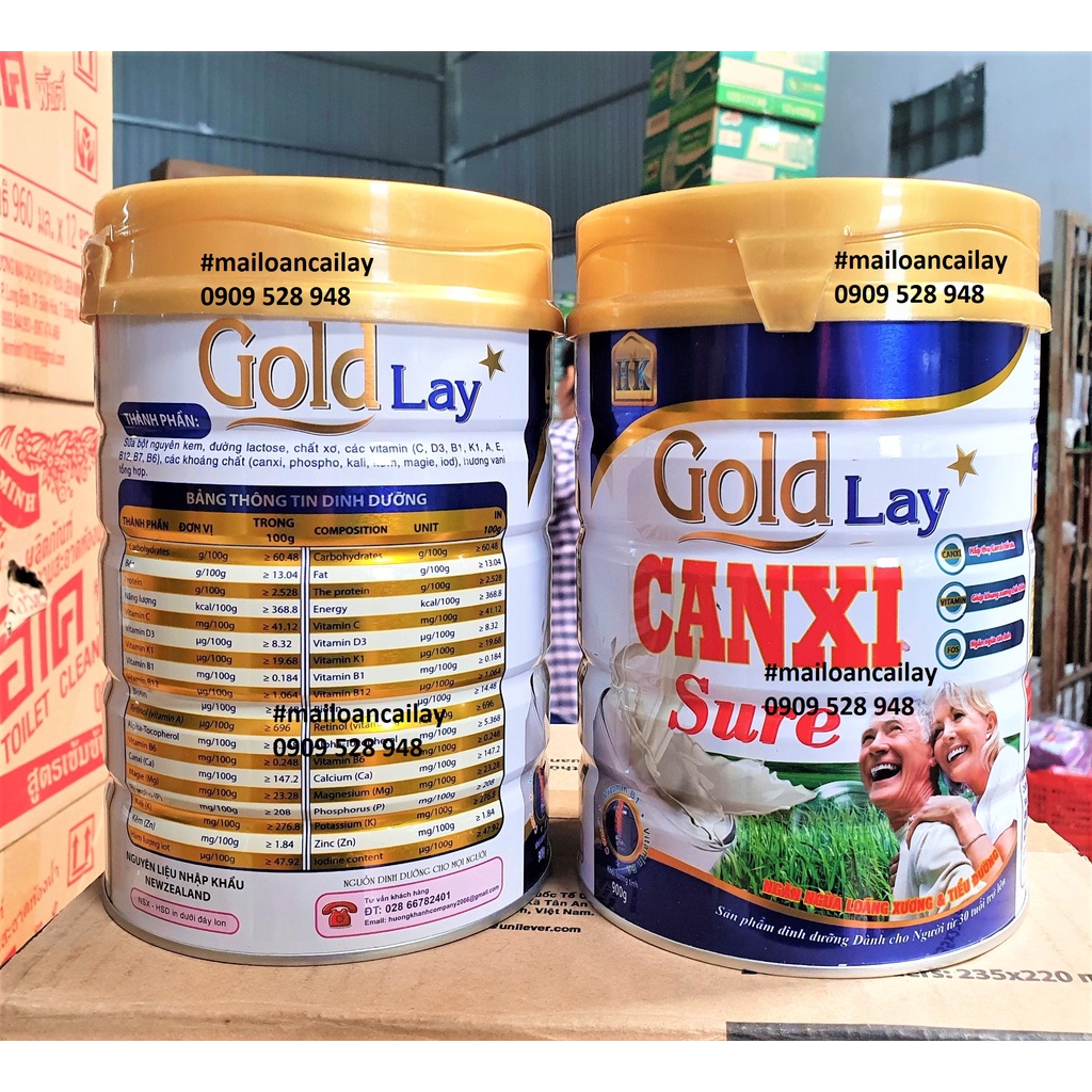 Sữa Bột Gold Lay Canxi Sure 900g
