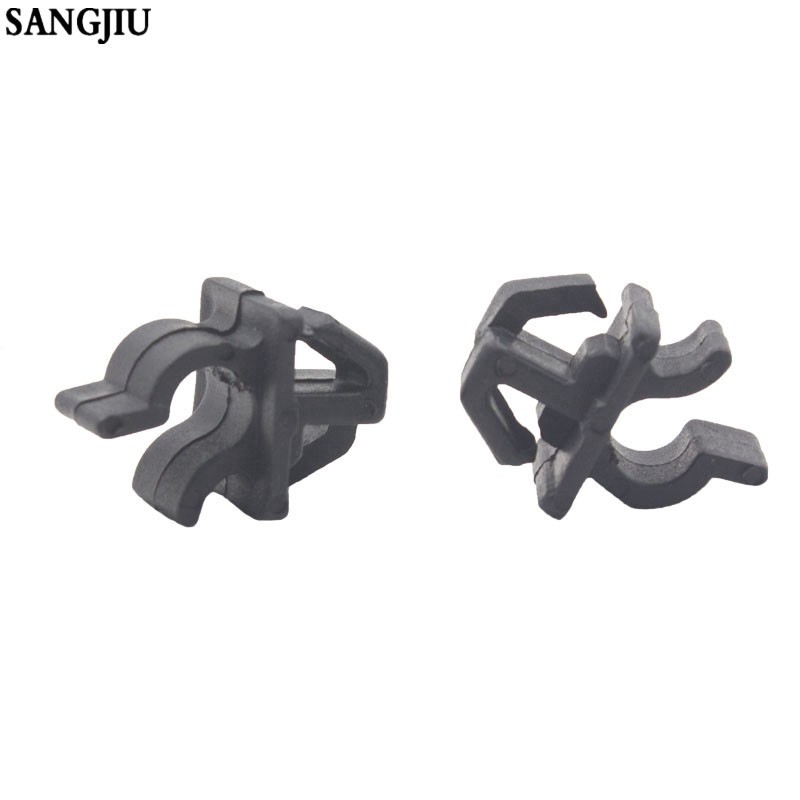 50 nắp nhựa hỗ trợ thanh dây kẹp chốt giữ màu đen cho Toyota
