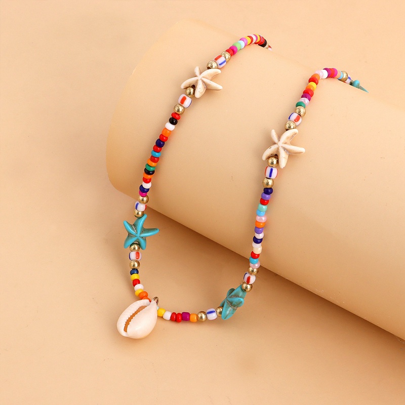 Vòng cổ Hạt Hình Vỏ Sò/ Sao Biển Phong Cách Bohemian Thời Trang Cho Nữ