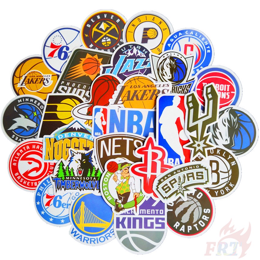 104 cái / bộ ❉ Hình dán Logo nhóm nhạc Superstar &amp; Team NBA ❉ Sticker dán tường thời trang chống thấm nước