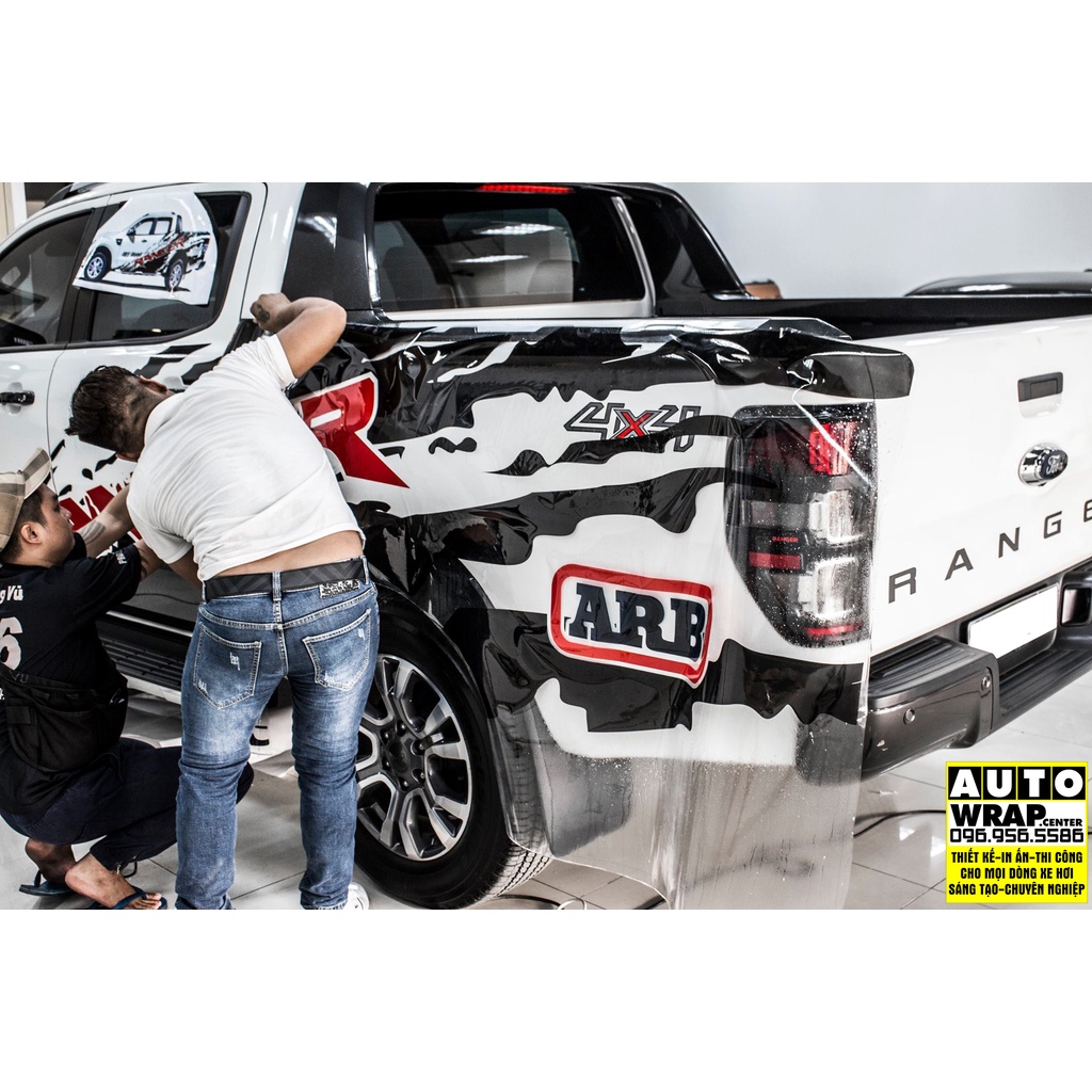 Tem họa tiết xe Ranger Offroad ARB - Tem họa tiết ô tô Ford, tem dán sườn xe thể thao
