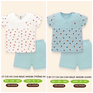 Bộ bé trai cộc tay cài vai can ngực NH02B LULLABY