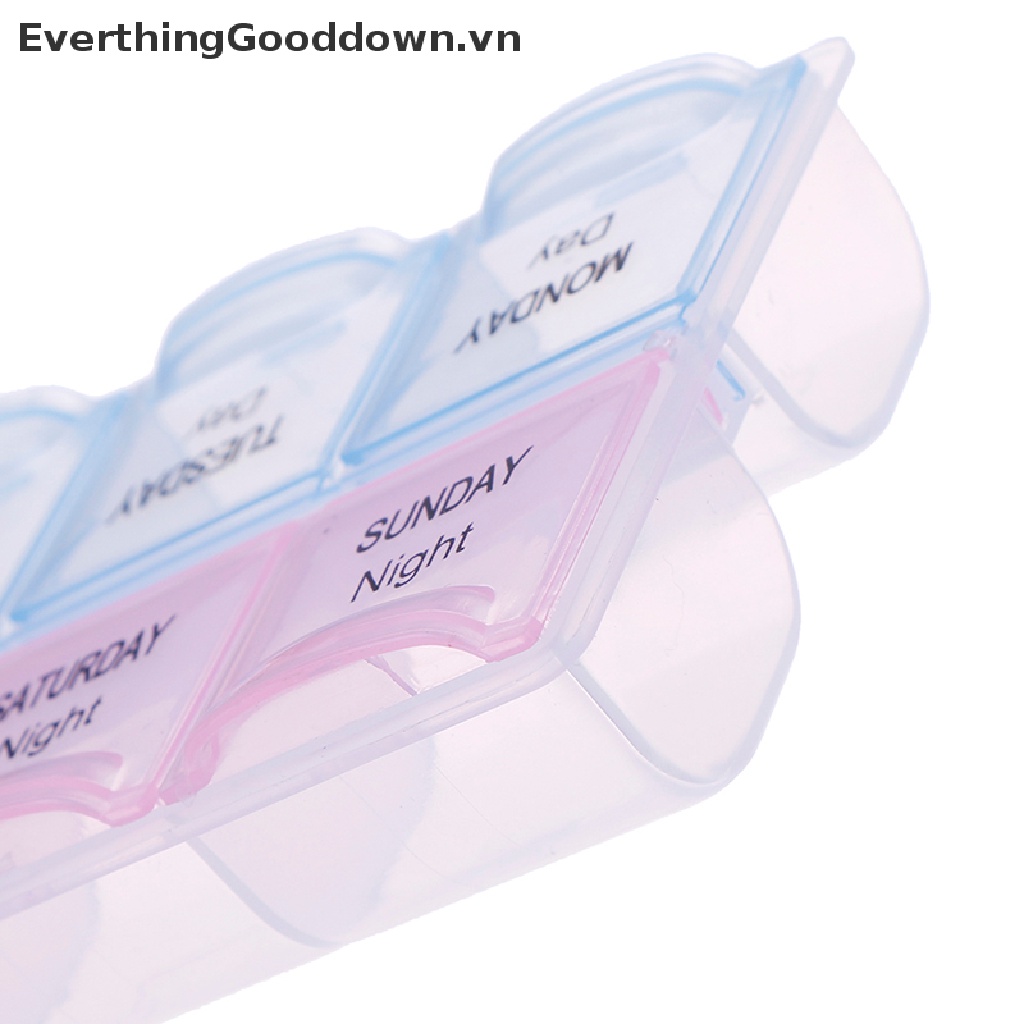 Everthingooddown Hộp Đựng Thuốc 1-7 Ngày Ốp