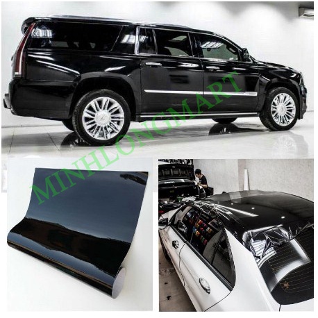 Decal đen bóng dán nóc ô tô, decan đen bóng dán trang trí ô tô xe máy, điện thoại