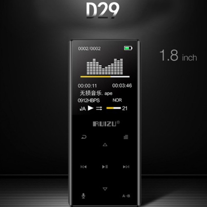 Máy nghe nhạc ruizu D29, có bluetooth,có loa ngoài,chơi nhạc lossless