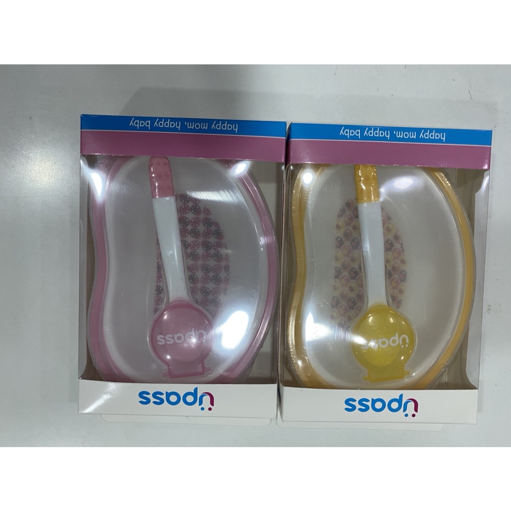Bát Chống Trượt Và Thìa Ăn Dặm Kèm Nắp UPASS Chất Liệu Nhựa An Toàn Cho Bé UP5044N