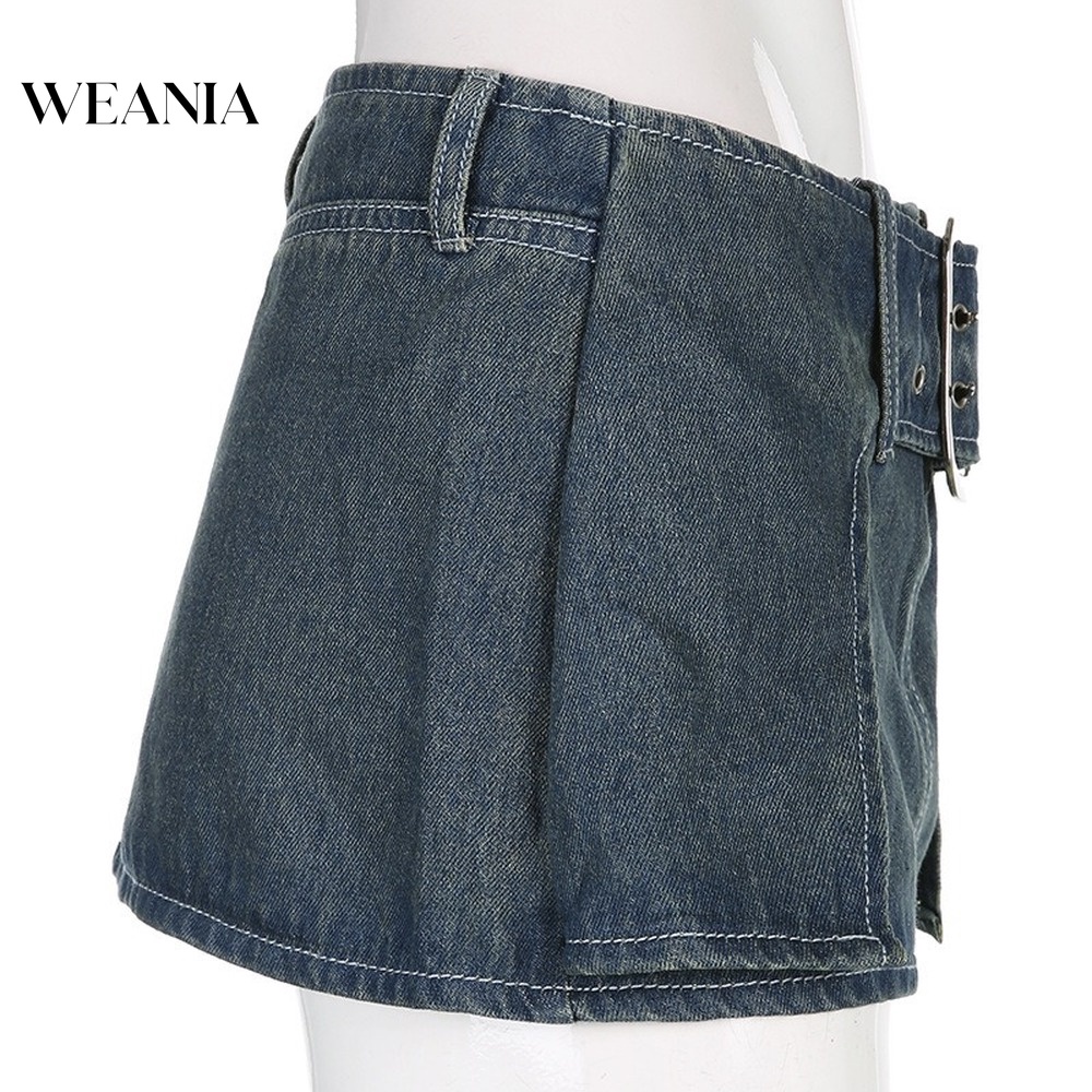 Chân Váy Denim Phối Nút D0401