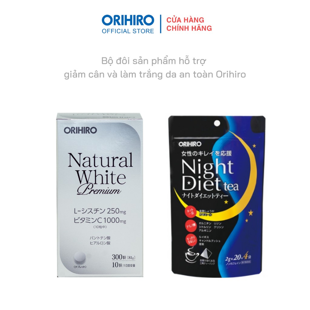 Bộ đôi sản phẩm hỗ trợ giảm cân và làm trắng da an toàn Orihiro