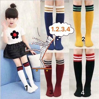 set 5 đôi Tất Len Cao Cổ Đến Bắp Chân Cho Bé Gái Hay Mặc Váy 