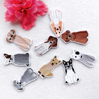 Miếng Dán Vải/Sticker Ủi Dán Trang Trí Quần Áo Hình Cún Xinh