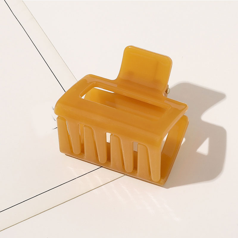 Kẹp tóc hình chữ nhật chất liệu acrylic thời trang