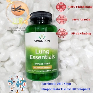 Viên uống bổ phổi lung essentials swanson mỹ
