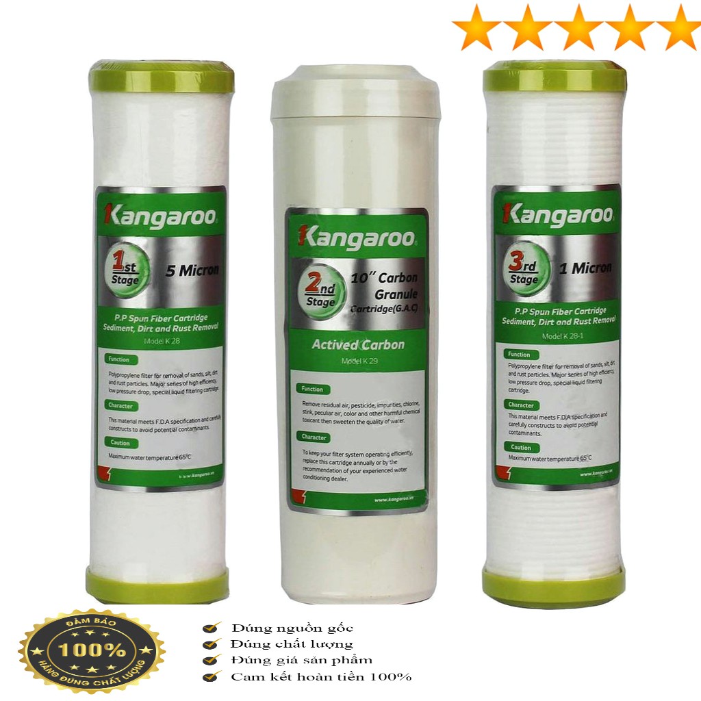Bộ 3 lõi 1.2.3 Kangaroo( chính hãng)