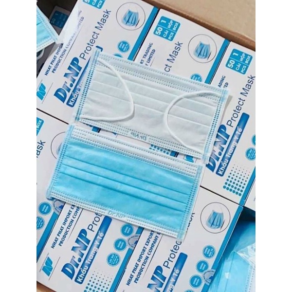 Khẩu trang y tế Dr.NP cao cấp công nghệ kháng khuẩn 4 lớp Medical Masks 50 CÁI /hộp