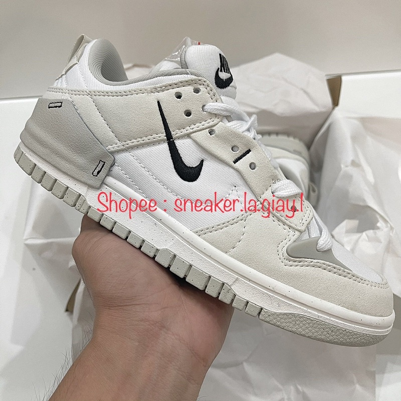 Giày Jordan SB Dunk Disrupt 2 Pale Ivory Black Grey - Bản đẹp Fullbox và phụ kiện