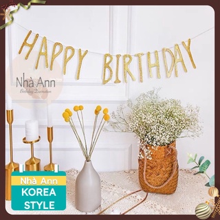 DÂY CHỮ HAPPY BIRTHDAY DECOR SINH NHẬT HÀN QUỐC - NHÀ ANN