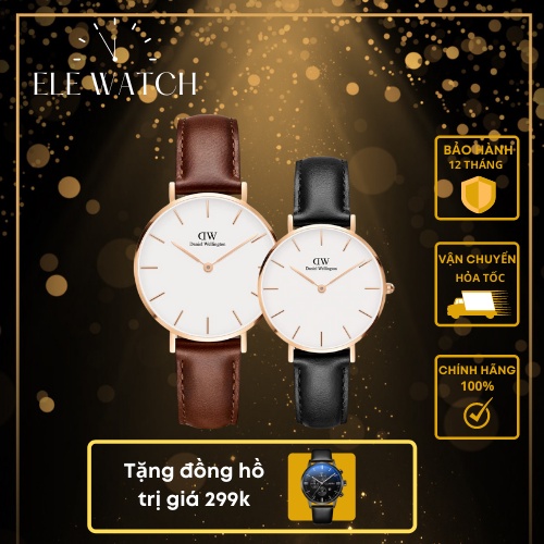 Đồng Hồ Nam Nữ Thời Trang Daniel Wellington Classic ELE Watch Đồng Hồ Cao Cấp BH 12 Tháng A13