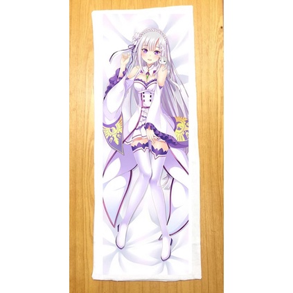 Gối ngủ Emilia Re :zero dài 40cm x 1m /Gối ôm dài anime Re:zero Emilia