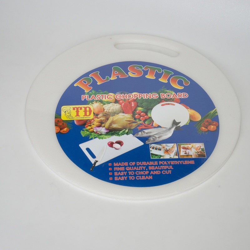 Thớt Nhựa Trắng Tròn Vuông Nhiều Cỡ