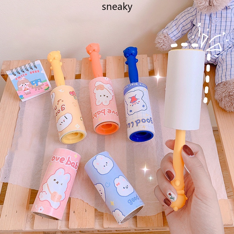 Cây lăn loại bỏ bụi bẩn và lông tóc độ dính mạnh có thể tái sử dụng được