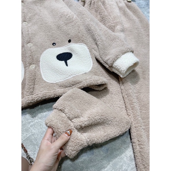 Siêu phẩm bộ gấu Bear thêu đáp nổi cực cute | BigBuy360 - bigbuy360.vn