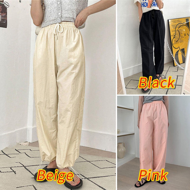 Quần dài ZANZEA ống rộng lưng thun thời trang dành cho nữ