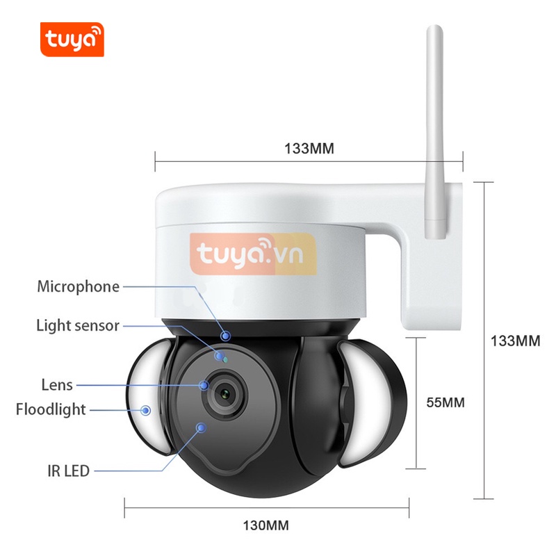 Camera Thông Minh Độ Phân Giải Cao 5M Wifi Tuya SHP-CI17