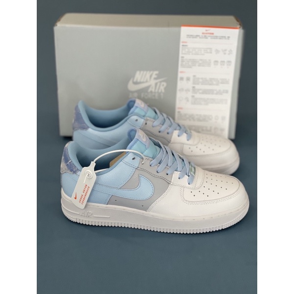 Full bill box+quà tặng🎁Giày thể thao af1_nike xanh trắng nam nữ
