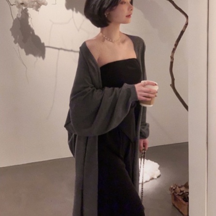 Áo khoác cardigan ZHELIHANGFEI dệt kim dáng rộng chống nắng thời trang cao cấp