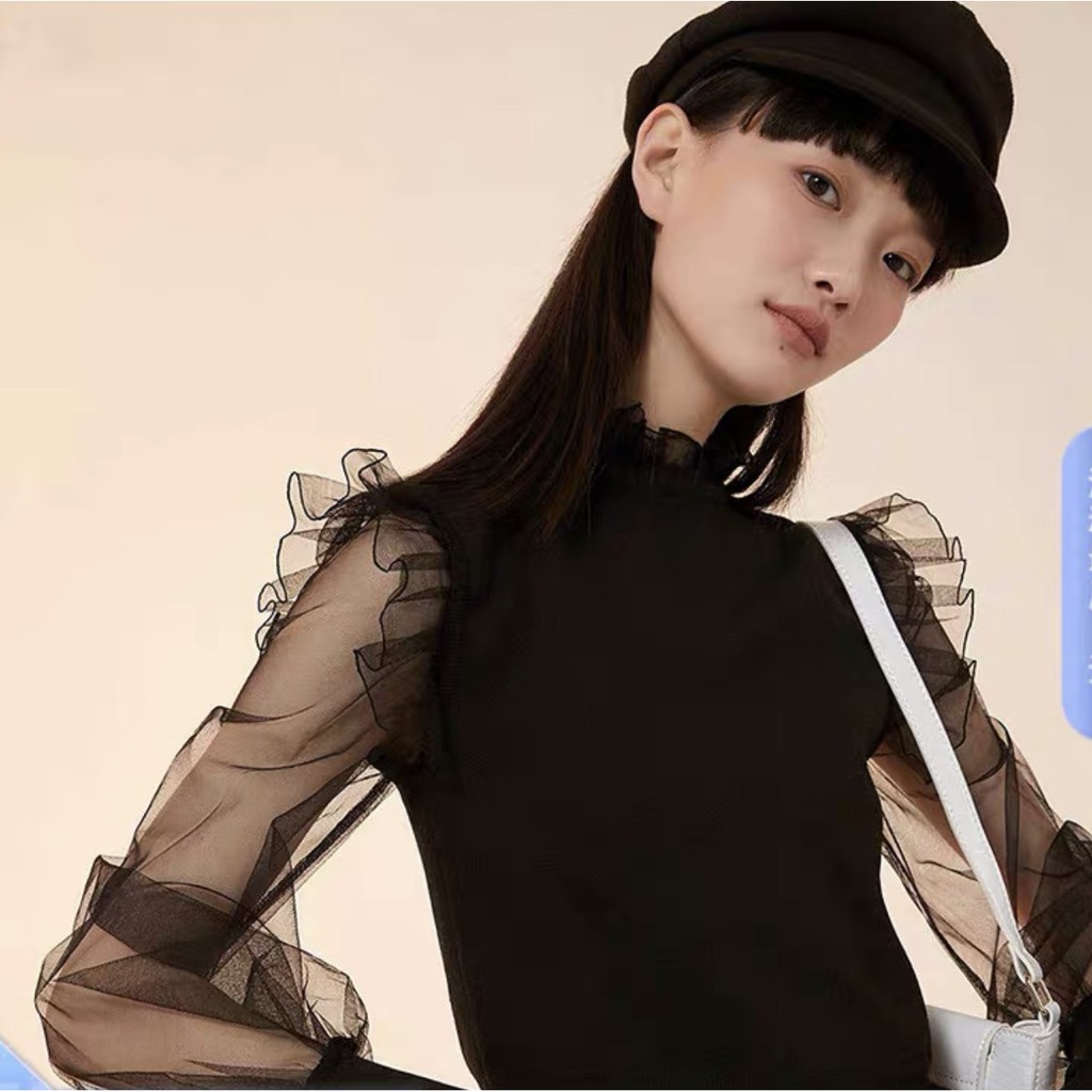 (VIDEO THẬT) Áo len cổ phối viền bèo Ulzang Style chất len mềm mịn - Áo tiểu thư phối bèo (Ảnh thật ở cuối)