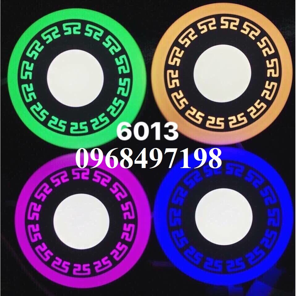 Đèn led âm trần mỏng 3 chế độ ánh sáng - Âm trần 3+3 (6w) Đổi màu xanh lá | BigBuy360 - bigbuy360.vn